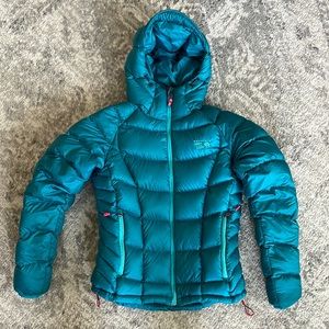 Women’s Mountain Hard Wear down coat.
